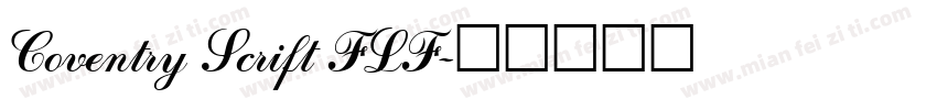 Coventry Scrift FLF字体转换